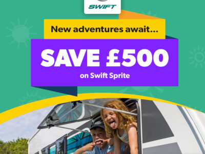 £500 discount on all new SWIFT SPRITE Caravans