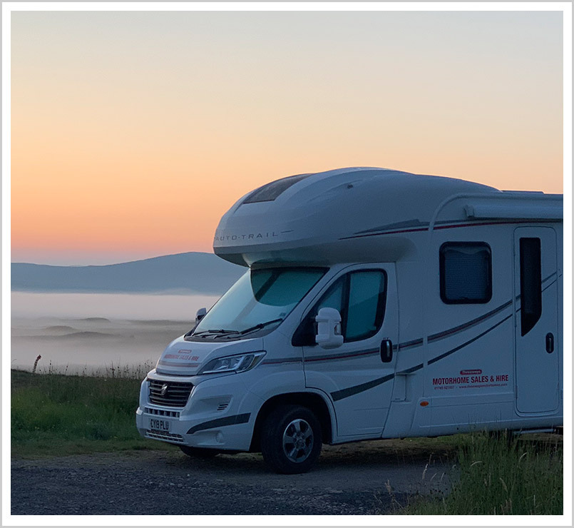 Motorhome hire from only £125 per day
