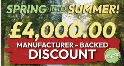 £4000 Discount from Autotrail on various 2025/26 models 